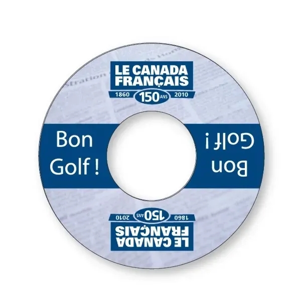 Golf cup advertising ring is made of white PVC plastic.... from ASI 87400 ArtechPro