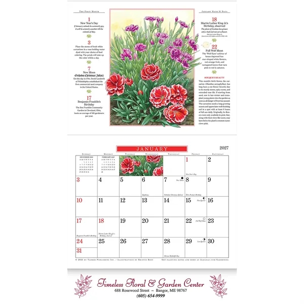 13 month staple bound wall calendar that helps to plan the... from ASI 61966 HPG / Beacon Promotions HPG Gold