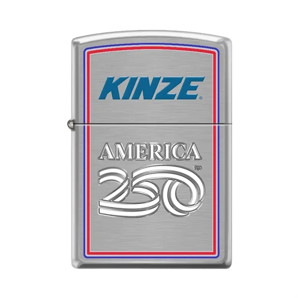 Special edition Brushed Chrome lighter features an officially licensed America250 design... from ASI 46170 Compass Industries Inc