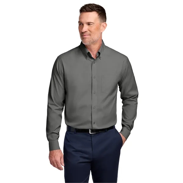 Brooks Brothers Wrinkle-Free Stretch Pinpoint Shirt... from ASI 84863 SanMar