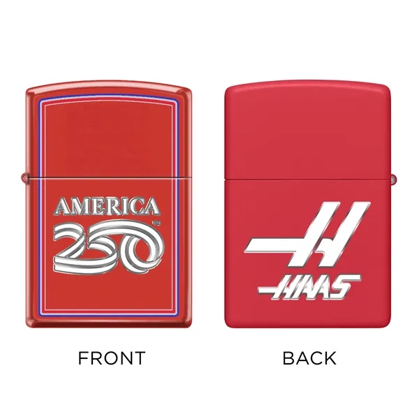 This special edition Red Matte lighter features an officially licensed America250... from ASI 46170 Compass Industries Inc