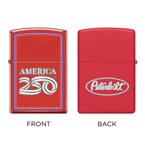This special edition Red Matte lighter features an officially licensed America250... from ASI 46170 Compass Industries Inc