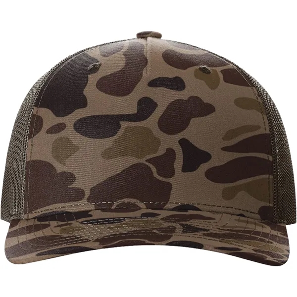 Richardson 112PFP Snapback five-panel cotton and polyester trucker cap with adjustable... from ASI 74601 Calico
