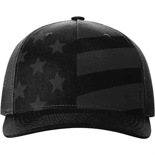 Richardson 112PFP Snapback five-panel cotton and polyester trucker cap with adjustable... from ASI 74601 Calico