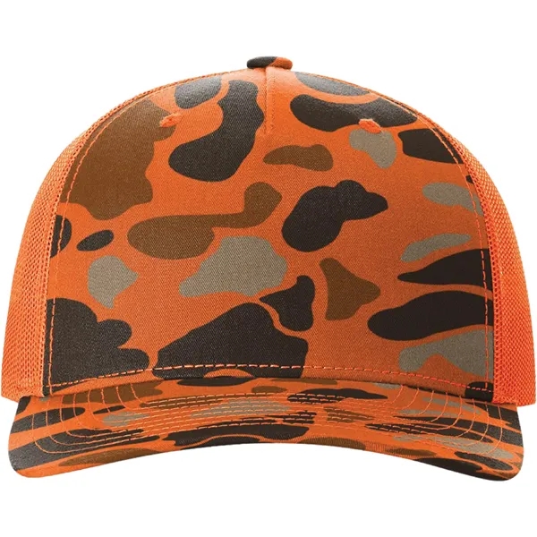 Richardson 112PFP Snapback five-panel cotton and polyester trucker cap with adjustable... from ASI 74601 Calico