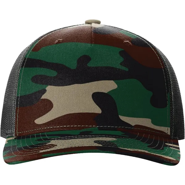 Richardson 112PFP Snapback five-panel cotton and polyester trucker cap with adjustable... from ASI 74601 Calico