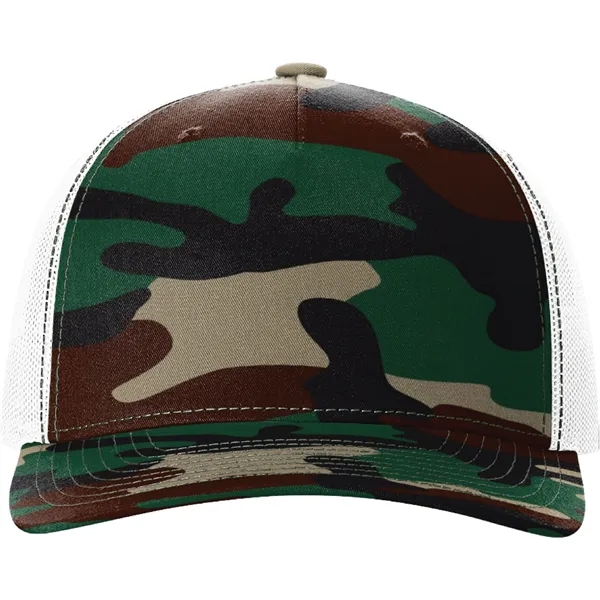 Richardson 112PFP Snapback five-panel cotton and polyester trucker cap with adjustable... from ASI 74601 Calico