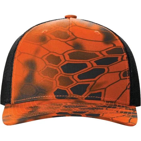 Richardson 112PFP Snapback five-panel cotton and polyester trucker cap with adjustable... from ASI 74601 Calico