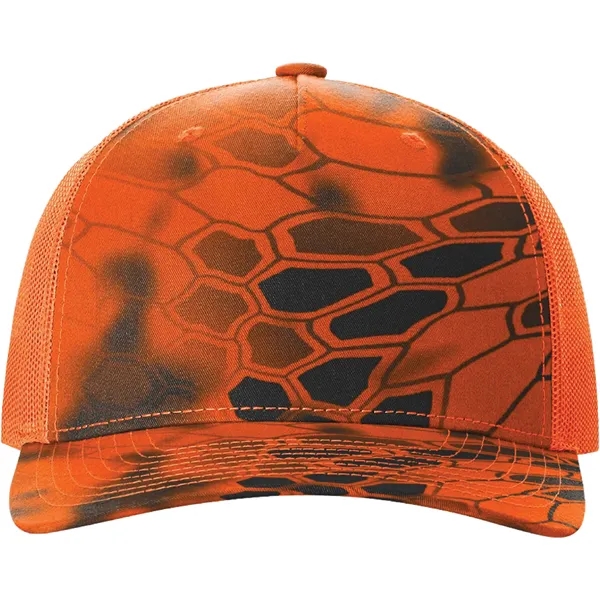 Richardson 112PFP Snapback five-panel cotton and polyester trucker cap with adjustable... from ASI 74601 Calico