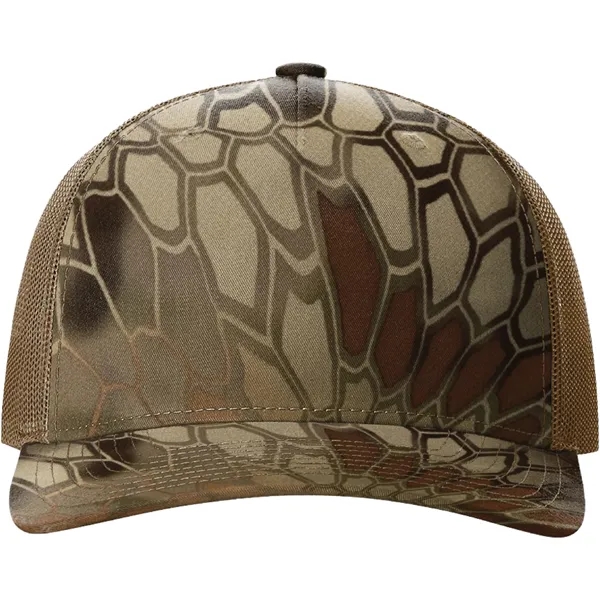 Richardson 112PFP Snapback five-panel cotton and polyester trucker cap with adjustable... from ASI 74601 Calico