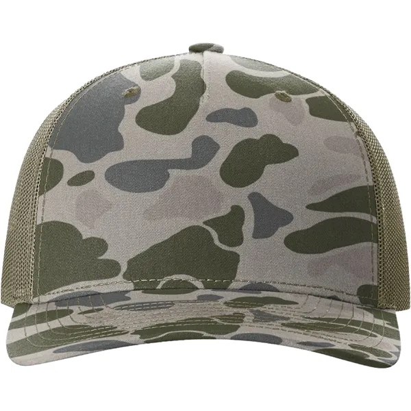 Richardson 112PFP Snapback five-panel cotton and polyester trucker cap with adjustable... from ASI 74601 Calico