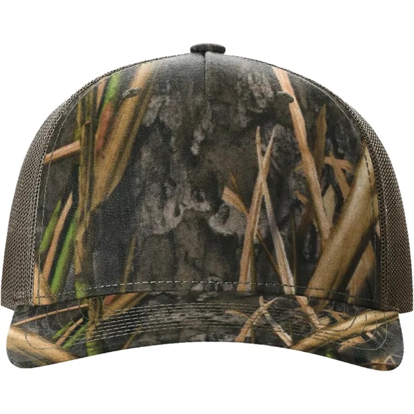 Richardson 112PFP Snapback five-panel cotton and polyester trucker cap with adjustable... from ASI 74601 Calico