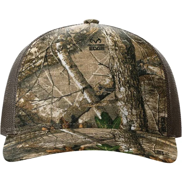 Richardson 112PFP Snapback five-panel cotton and polyester trucker cap with adjustable... from ASI 74601 Calico