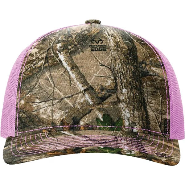 Richardson 112PFP Snapback five-panel cotton and polyester trucker cap with adjustable... from ASI 74601 Calico