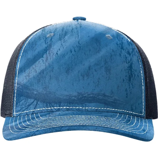 Richardson 112PFP Snapback five-panel cotton and polyester trucker cap with adjustable... from ASI 74601 Calico