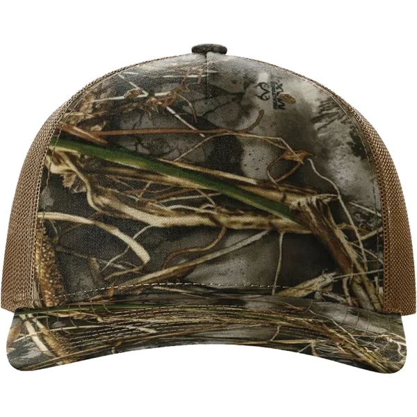 Richardson 112PFP Snapback five-panel cotton and polyester trucker cap with adjustable... from ASI 74601 Calico