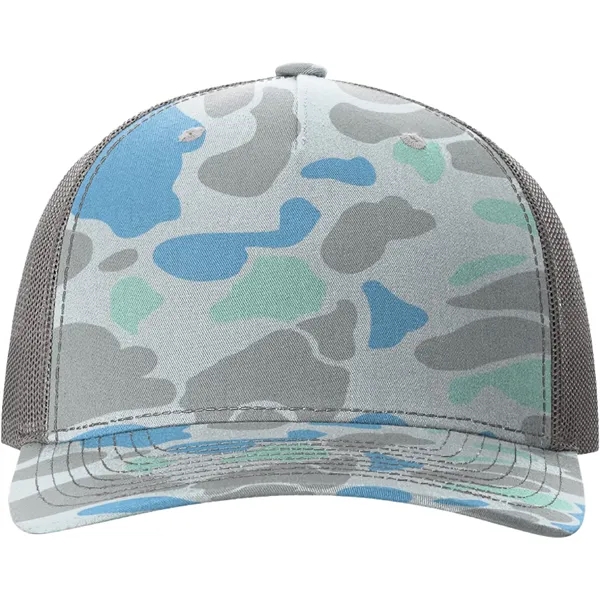 Richardson 112PFP Snapback five-panel cotton and polyester trucker cap with adjustable... from ASI 74601 Calico