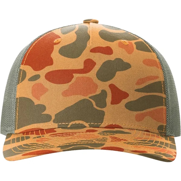 Richardson 112PFP Snapback five-panel cotton and polyester trucker cap with adjustable... from ASI 74601 Calico