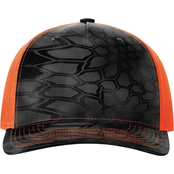 Richardson 112PFP Snapback five-panel cotton and polyester trucker cap with adjustable... from ASI 74601 Calico