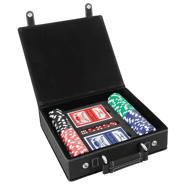 Poker set with 100 commercial grade chips, two decks of card... from ASI 74601 Calico