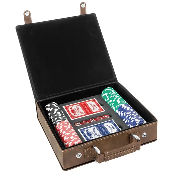 Poker set with 100 commercial grade chips, two decks of card... from ASI 74601 Calico