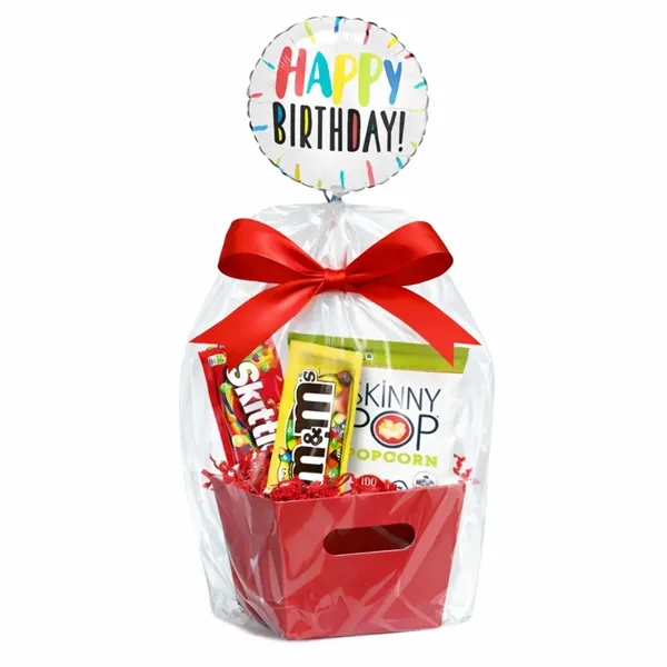 Birthday Balloon with Candy and Popcorn Basket... from ASI 89971 Stuff A Mug