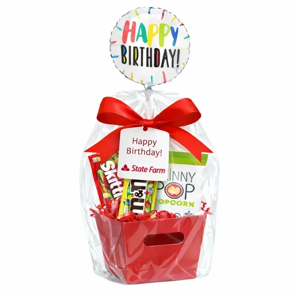 Birthday Balloon with Candy and Popcorn Basket... from ASI 89971 Stuff A Mug