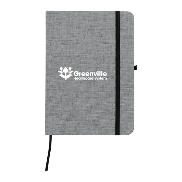 5" x 7" journal with 80 lined pages, a polycanvas cover... from ASI 61125 Hit Promotional Products / Hit®