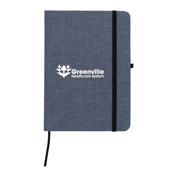 5" x 7" journal with 80 lined pages, a polycanvas cover... from ASI 61125 Hit Promotional Products / Hit®