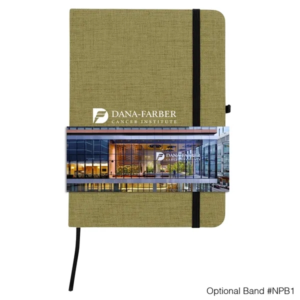 5" x 7" journal with 80 lined pages, a polycanvas cover... from ASI 61125 Hit Promotional Products / Hit®