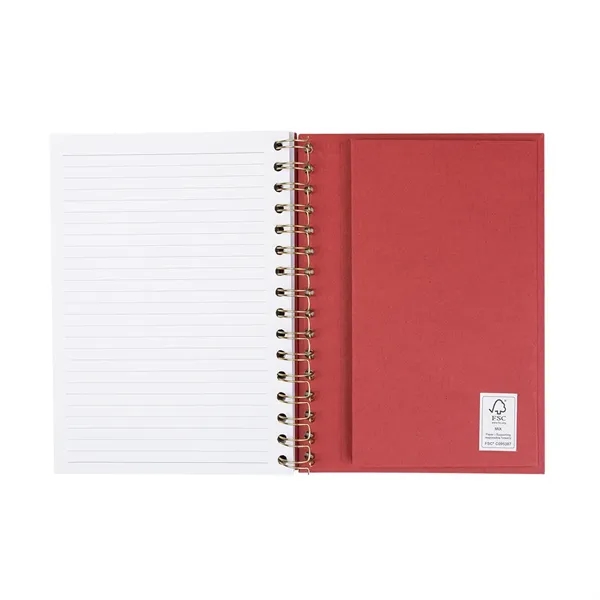 100 page lined notebook with strap closure and cover made from... from ASI 61125 Hit Promotional Products / Hit®
