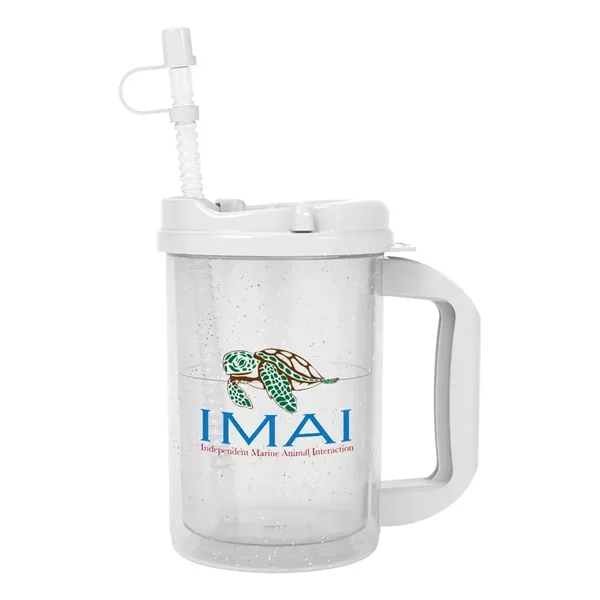 20 oz. double wall insulated polypropylene travel mug with lid and... from ASI 61125 Hit Promotional Products / Hit®