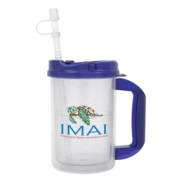 20 oz. double wall insulated polypropylene travel mug with lid and... from ASI 61125 Hit Promotional Products / Hit®