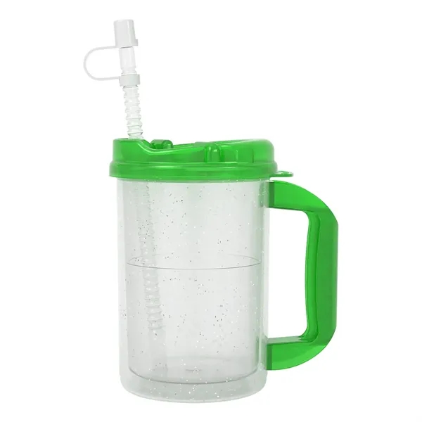 20 oz. double wall insulated polypropylene travel mug with lid and... from ASI 61125 Hit Promotional Products / Hit®