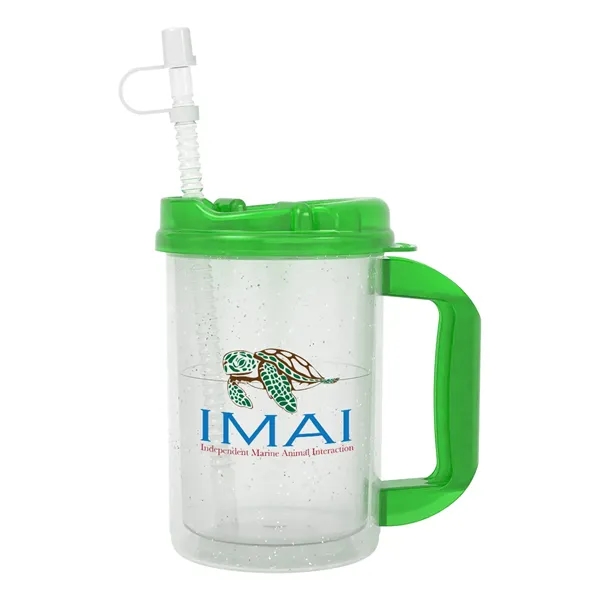 20 oz. double wall insulated polypropylene travel mug with lid and... from ASI 61125 Hit Promotional Products / Hit®