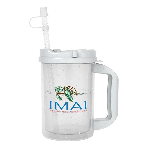 20 oz. double wall insulated polypropylene travel mug with lid and... from ASI 61125 Hit Promotional Products / Hit®