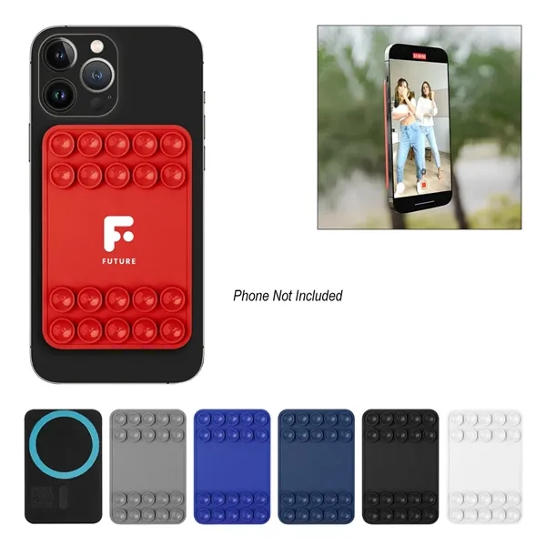 Magnetic silicone phone mount with suction cup.... from ASI 61125 Hit Promotional Products / Hit®