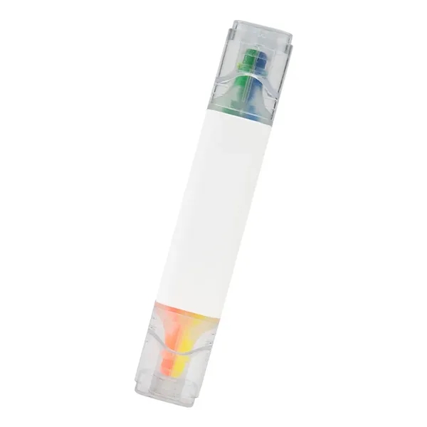 Dual end, chisel-tip highlighter with 2 colors on each end.... from ASI 61125 Hit Promotional Products / Hit®