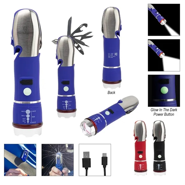 Emergency COB flashlight and multi-tool.... from ASI 61125 Hit Promotional Products / Hit®