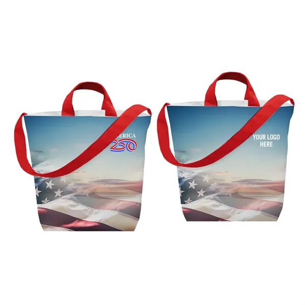 America250™ Sublime Series rPET Satchel Tote Bag... from ASI 61125 Hit Promotional Products / Hit®