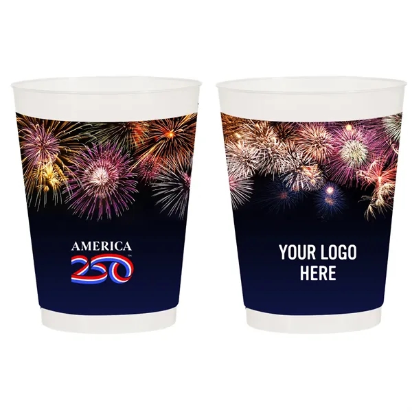 America250™ 16 Oz. Full Color Frost Flex Stadium Cup... from ASI 61125 Hit Promotional Products / Hit®