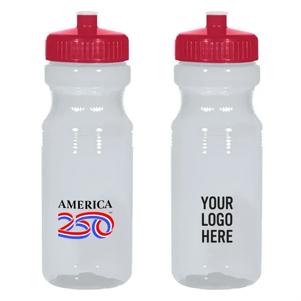America250™ 24 Oz. Poly-Clear™ Fitness Bottle... from ASI 61125 Hit Promotional Products / Hit®