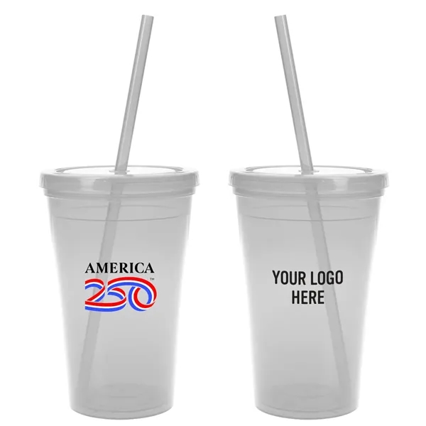 America250™ 16 Oz. Sunsplash Double Wall Tumbler... from ASI 61125 Hit Promotional Products / Hit®