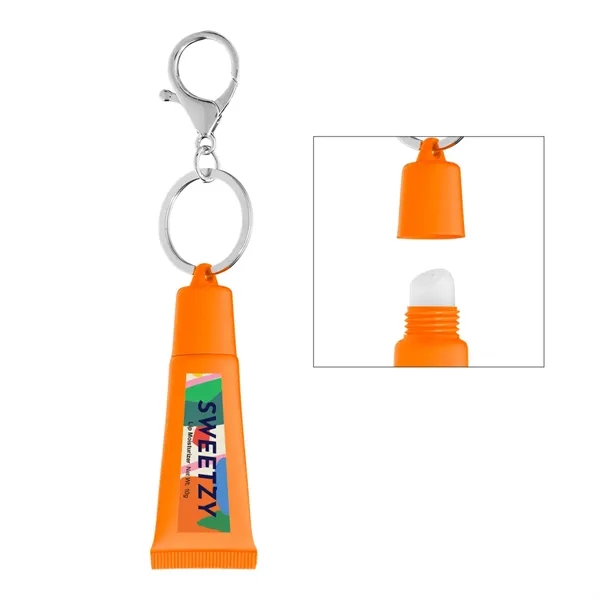 Squeeze Tube Lip Moisturizer with Key Ring... from ASI 61125 Hit Promotional Products / Hit®