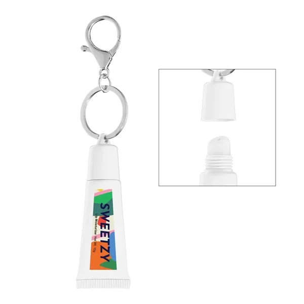 Squeeze Tube Lip Moisturizer with Key Ring... from ASI 61125 Hit Promotional Products / Hit®