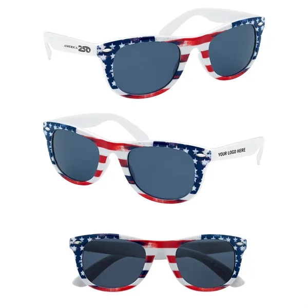 America250™ Patriotic Malibu Sunglasses... from ASI 61125 Hit Promotional Products / Hit®