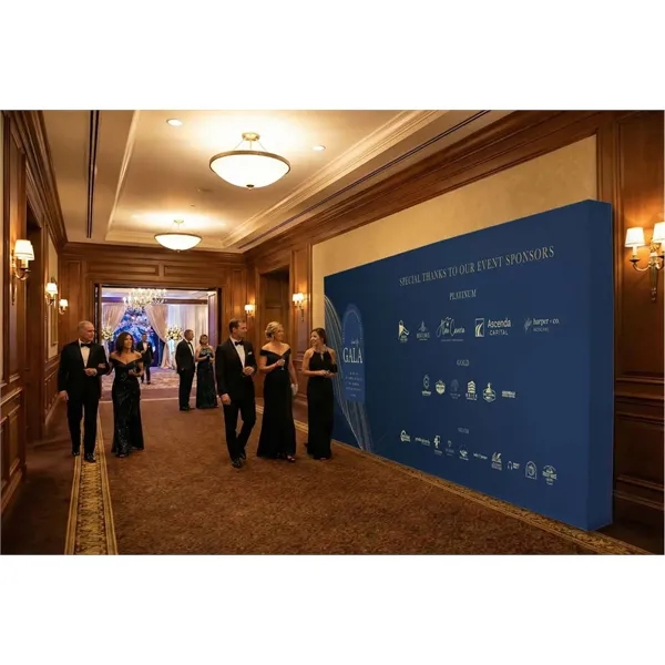 20' straight splash floor display wrap kit with dye sublimated graphic... from ASI 87188 Showdown Displays