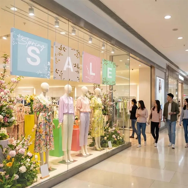 Put your brand overhead! This ceiling-mounted kit features vibrant graphics that... from ASI 87188 Showdown Displays