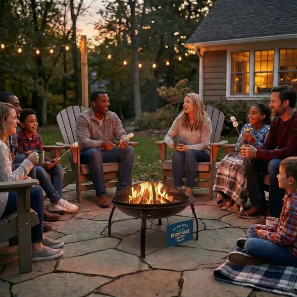 Bring the heat with you with this portable fire pit. Lightweight,... from ASI 87188 Showdown Displays