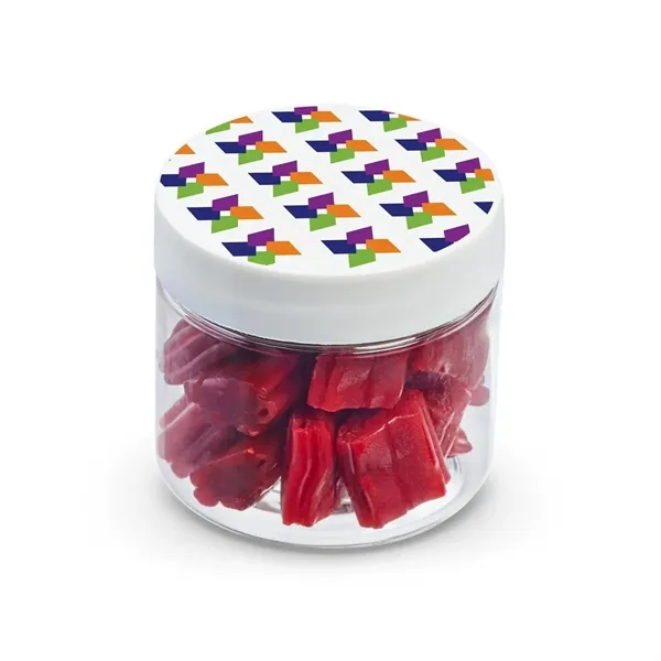 Delight recipients with this jar of mini strawberry licorice bites, offering... from ASI 55583 GMG Pen